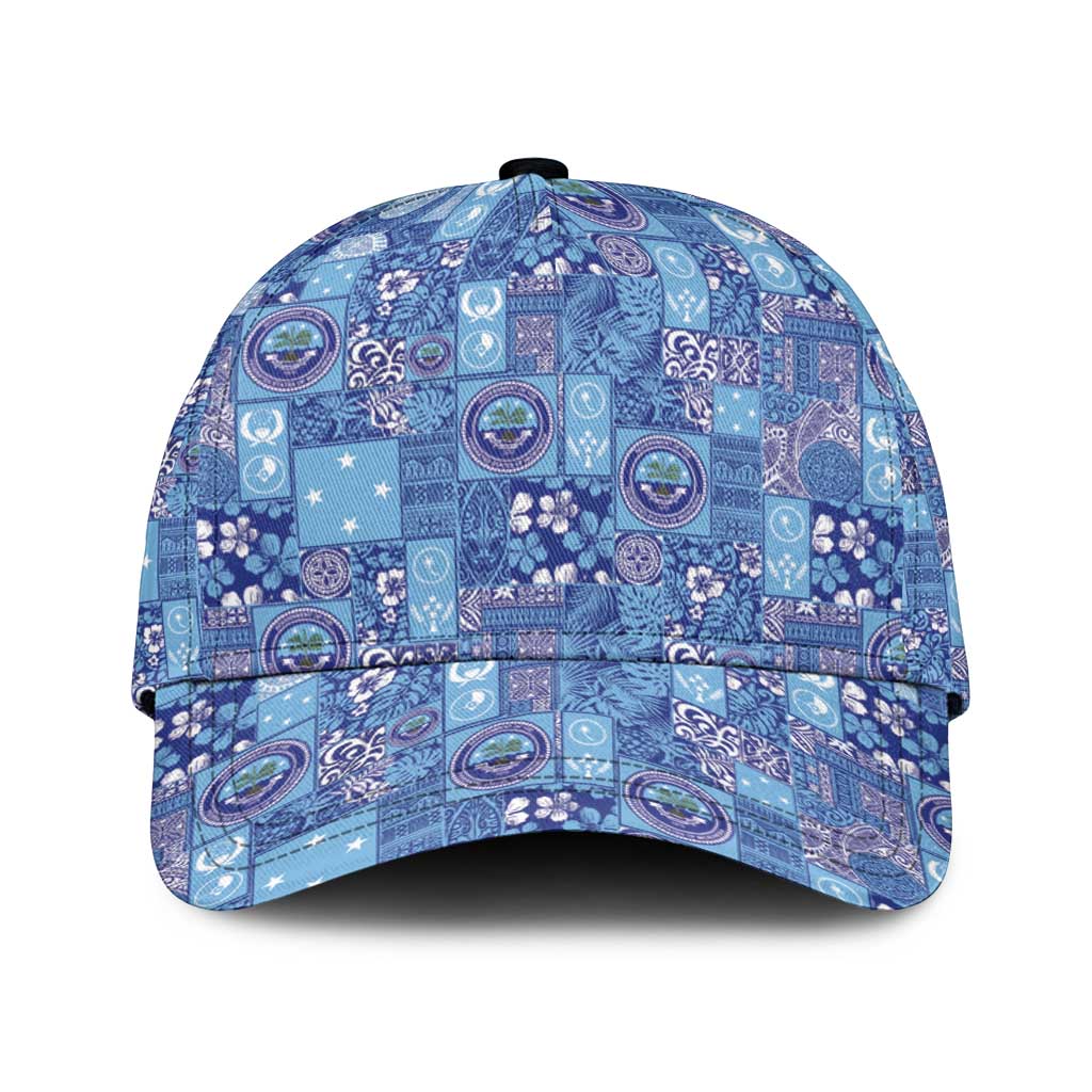 Federated States of Micronesia Merry Christmas Classic Cap Pacific Patchwork Xmas Vibes - Polynesian Pride