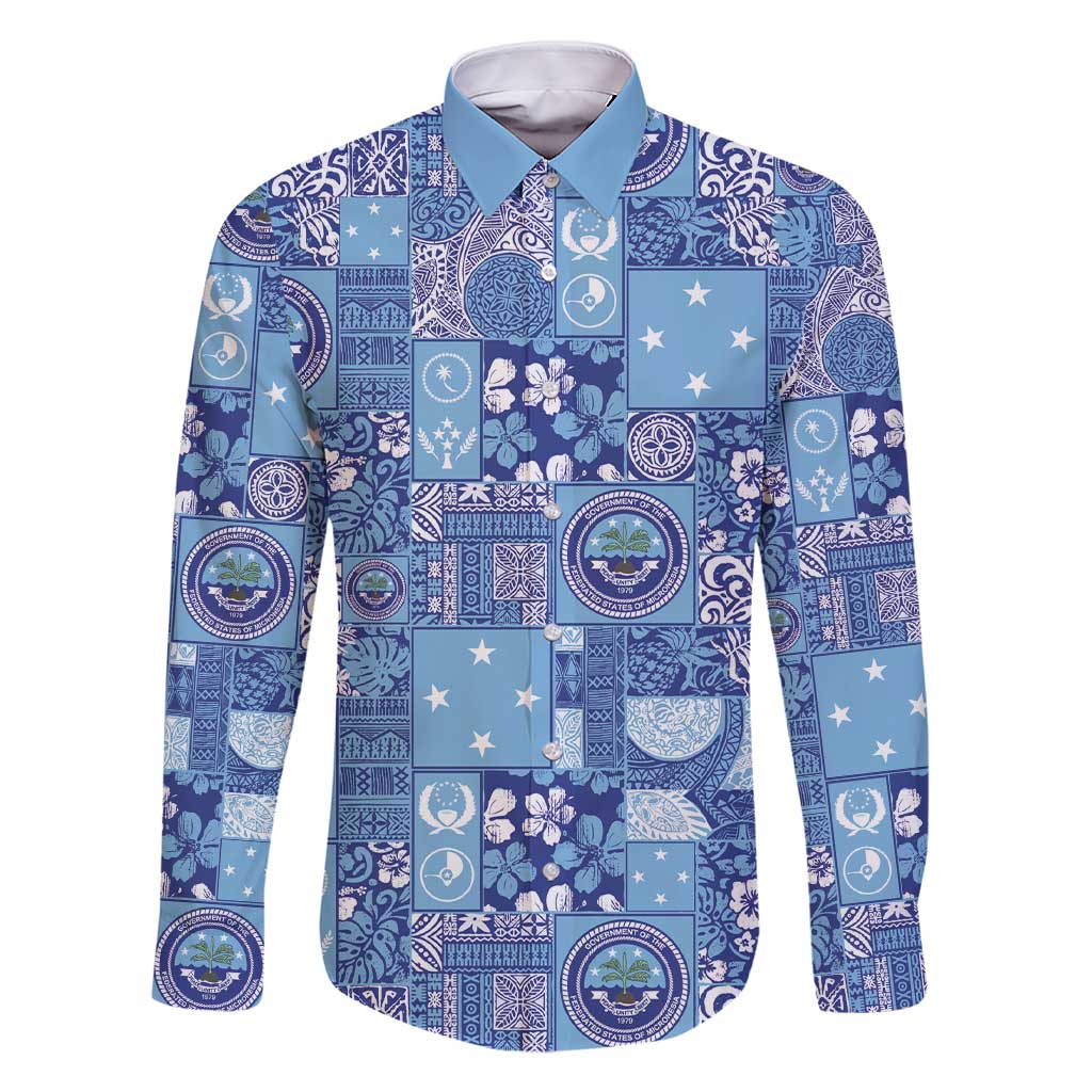 Federated States of Micronesia Merry Christmas Family Matching Short Sleeve Bodycon Dress and Hawaiian Shirt Pacific Patchwork Xmas Vibes - Polynesian Pride