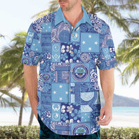 Federated States of Micronesia Merry Christmas Hawaiian Shirt Pacific Patchwork Xmas Vibes - Polynesian Pride
