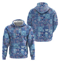 Federated States of Micronesia Merry Christmas Hoodie Pacific Patchwork Xmas Vibes - Polynesian Pride