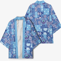 Federated States of Micronesia Merry Christmas Kimono Pacific Patchwork Xmas Vibes - Polynesian Pride