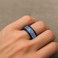 Federated States of Micronesia Merry Christmas Spinner Ring Pacific Patchwork Xmas Vibes - Polynesian Pride