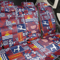 Kiribati Tekeraoi n te Kiritimati Back Car Seat Cover Pacific Patchwork Xmas Vibes - Polynesian Pride