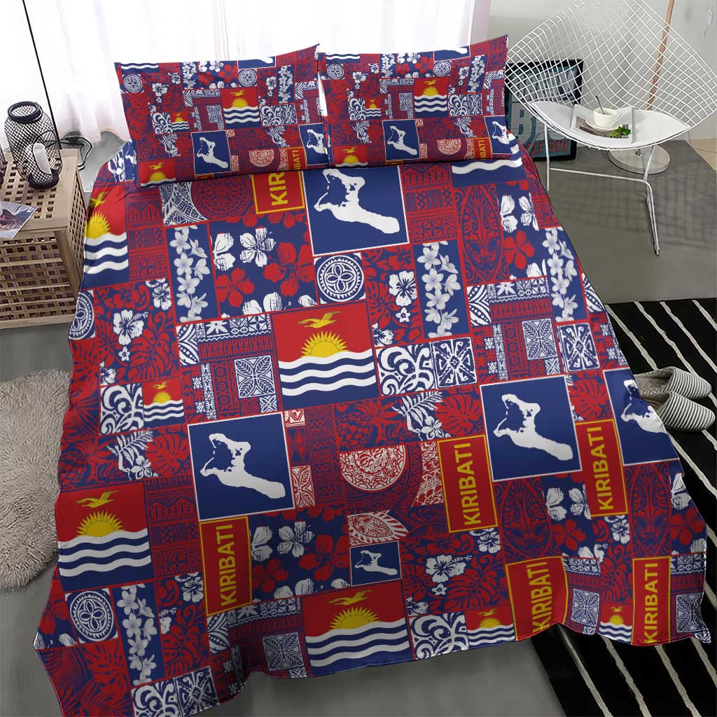 Kiribati Tekeraoi n te Kiritimati Bedding Set Pacific Patchwork Xmas Vibes - Polynesian Pride