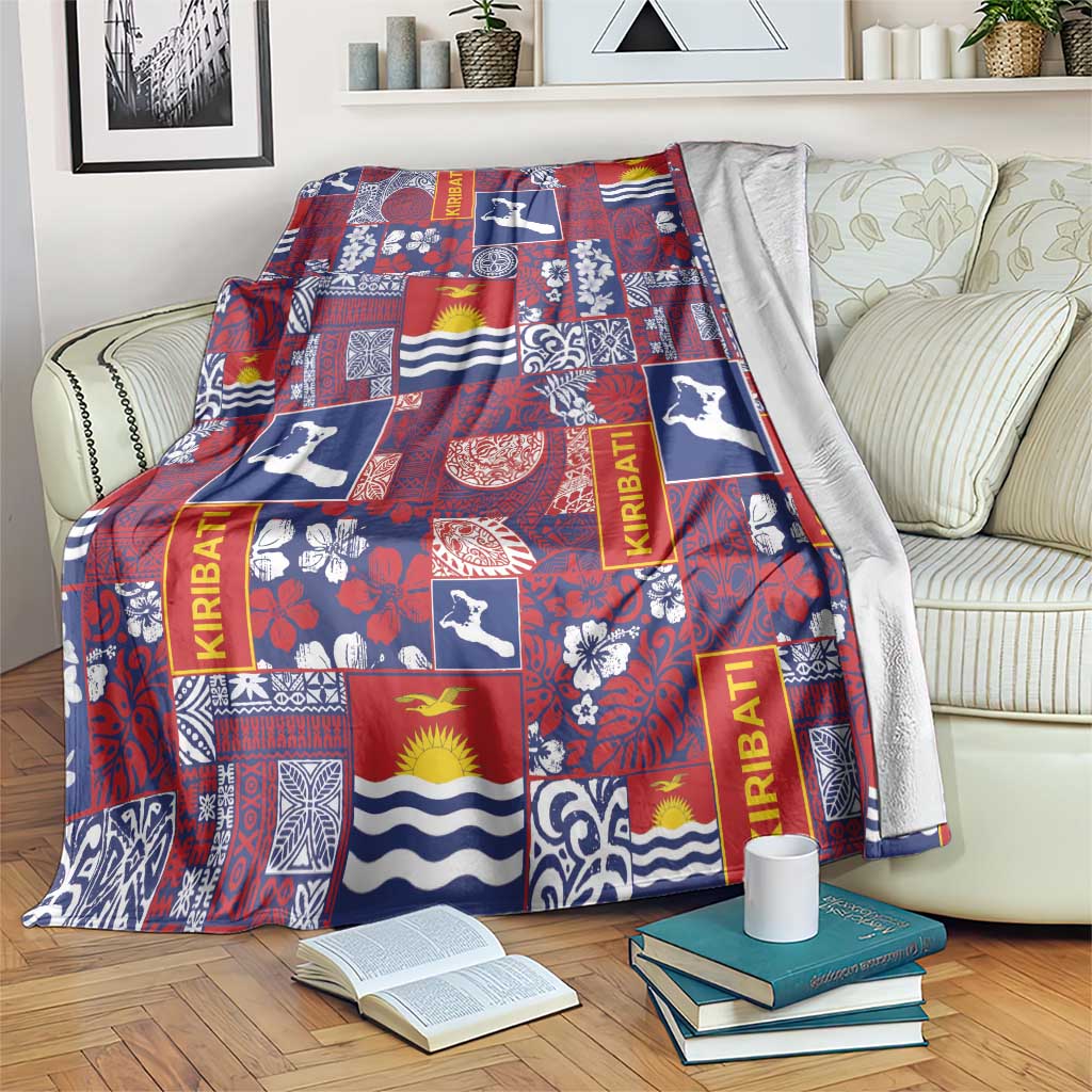 Kiribati Tekeraoi n te Kiritimati Blanket Pacific Patchwork Xmas Vibes - Polynesian Pride