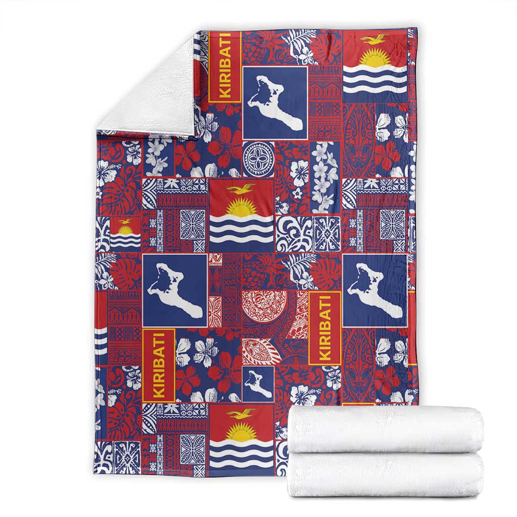 Kiribati Tekeraoi n te Kiritimati Blanket Pacific Patchwork Xmas Vibes - Polynesian Pride