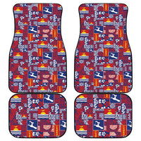 Kiribati Tekeraoi n te Kiritimati Car Mats Pacific Patchwork Xmas Vibes - Polynesian Pride