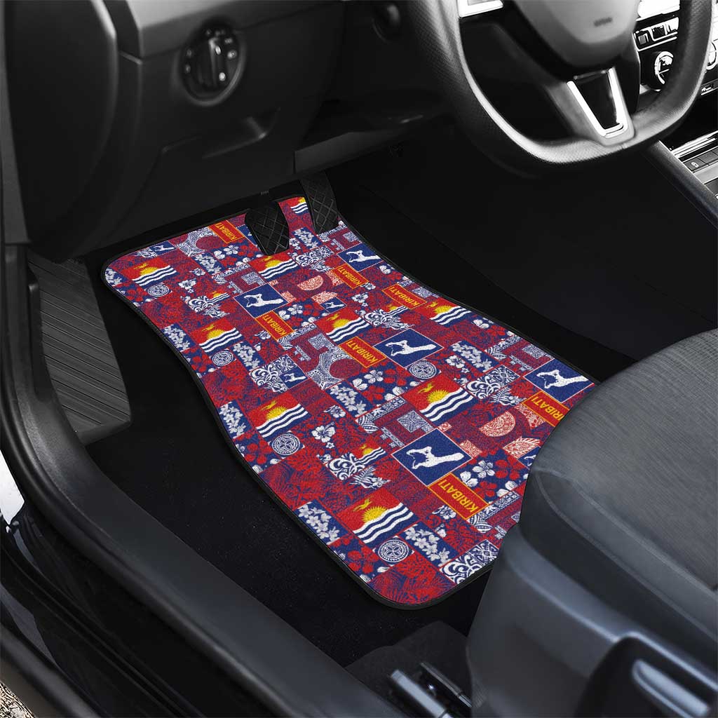 Kiribati Tekeraoi n te Kiritimati Car Mats Pacific Patchwork Xmas Vibes - Polynesian Pride