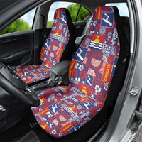 Kiribati Tekeraoi n te Kiritimati Car Seat Cover Pacific Patchwork Xmas Vibes - Polynesian Pride
