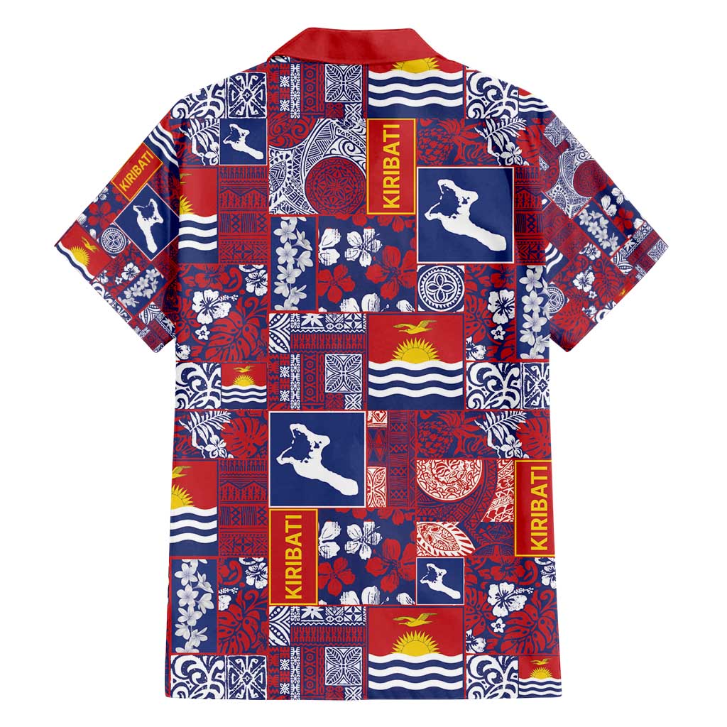 Kiribati Tekeraoi n te Kiritimati Family Matching Long Sleeve Bodycon Dress and Hawaiian Shirt Pacific Patchwork Xmas Vibes - Polynesian Pride