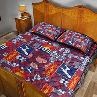 Kiribati Tekeraoi n te Kiritimati Quilt Bed Set Pacific Patchwork Xmas Vibes - Polynesian Pride