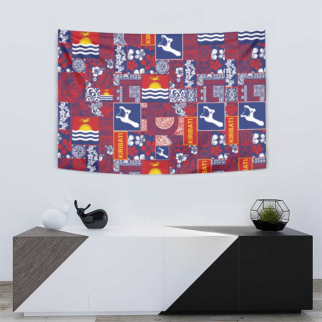 Kiribati Tekeraoi n te Kiritimati Tapestry Pacific Patchwork Xmas Vibes - Polynesian Pride