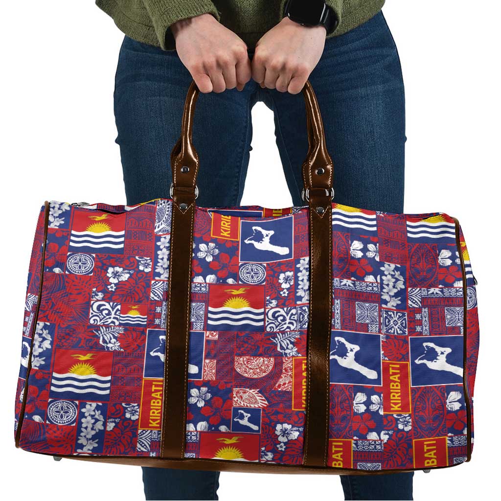 Kiribati Tekeraoi n te Kiritimati Travel Bag Pacific Patchwork Xmas Vibes - Polynesian Pride