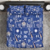 Marshall Islands Merry Christmas Bedding Set Pacific Patchwork Xmas Vibes - Polynesian Pride