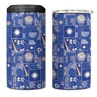 Marshall Islands Merry Christmas 4 in 1 Can Cooler Tumbler Pacific Patchwork Xmas Vibes - Polynesian Pride