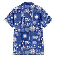 Marshall Islands Merry Christmas Family Matching Puletasi and Hawaiian Shirt Pacific Patchwork Xmas Vibes - Polynesian Pride