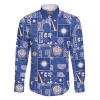 Marshall Islands Merry Christmas Family Matching Puletasi and Hawaiian Shirt Pacific Patchwork Xmas Vibes - Polynesian Pride