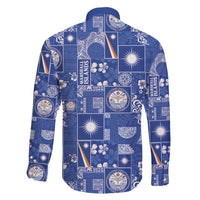 Marshall Islands Merry Christmas Family Matching Short Sleeve Bodycon Dress and Hawaiian Shirt Pacific Patchwork Xmas Vibes - Polynesian Pride