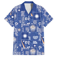 Marshall Islands Merry Christmas Hawaiian Shirt Pacific Patchwork Xmas Vibes - Polynesian Pride