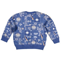 Marshall Islands Merry Christmas Kid Ugly Christmas Sweater Pacific Patchwork Xmas Vibes - Polynesian Pride