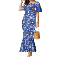 Marshall Islands Merry Christmas Mermaid Dress Pacific Patchwork Xmas Vibes - Polynesian Pride