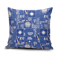 Marshall Islands Merry Christmas Pillow Cover Pacific Patchwork Xmas Vibes - Polynesian Pride