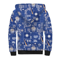 Marshall Islands Merry Christmas Sherpa Hoodie Pacific Patchwork Xmas Vibes - Polynesian Pride