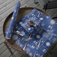 Marshall Islands Merry Christmas Wrapping Paper Pacific Patchwork Xmas Vibes - Polynesian Pride