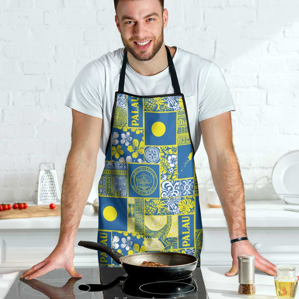 Palau Ungil Kurismas Apron Pacific Patchwork Xmas Vibes - Polynesian Pride
