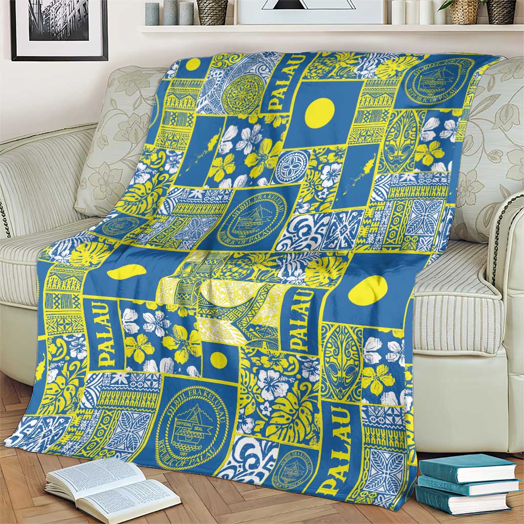 Palau Ungil Kurismas Blanket Pacific Patchwork Xmas Vibes - Polynesian Pride