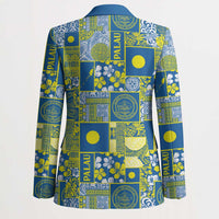 Palau Ungil Kurismas Blazer Pacific Patchwork Xmas Vibes - Polynesian Pride