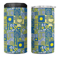 Palau Ungil Kurismas 4 in 1 Can Cooler Tumbler Pacific Patchwork Xmas Vibes - Polynesian Pride