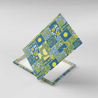 Palau Ungil Kurismas Canvas Wall Art Pacific Patchwork Xmas Vibes - Polynesian Pride