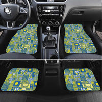 Palau Ungil Kurismas Car Mats Pacific Patchwork Xmas Vibes - Polynesian Pride