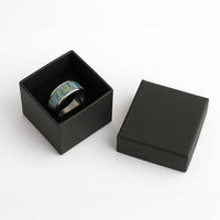Palau Ungil Kurismas Classic Ring Pacific Patchwork Xmas Vibes - Polynesian Pride