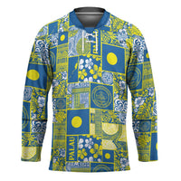 Palau Ungil Kurismas Hockey Jersey Pacific Patchwork Xmas Vibes - Polynesian Pride