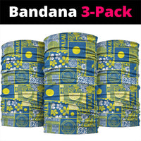 Palau Ungil Kurismas Neck Gaiter Pacific Patchwork Xmas Vibes - Polynesian Pride