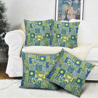 Palau Ungil Kurismas Pillow Cover Pacific Patchwork Xmas Vibes - Polynesian Pride