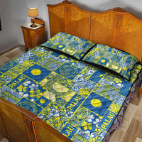 Palau Ungil Kurismas Quilt Bed Set Pacific Patchwork Xmas Vibes - Polynesian Pride
