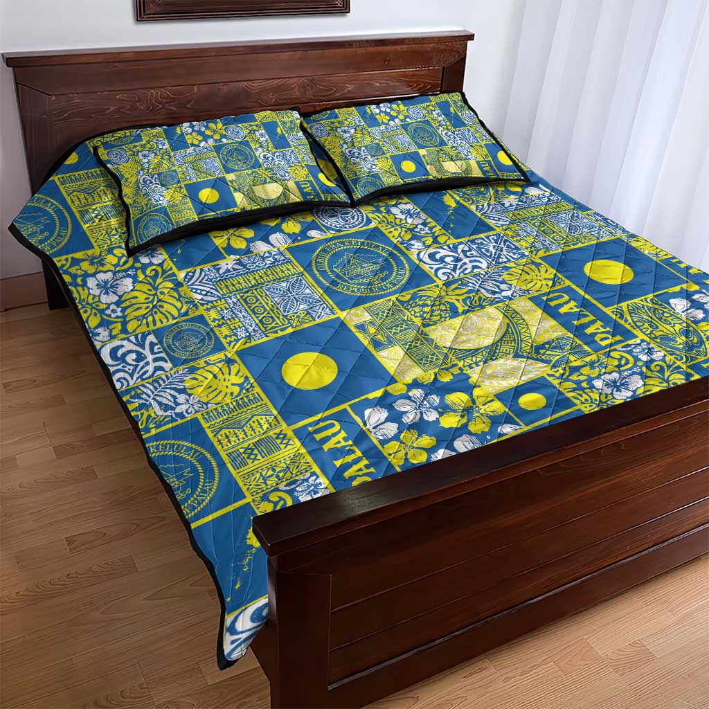 Palau Ungil Kurismas Quilt Bed Set Pacific Patchwork Xmas Vibes - Polynesian Pride