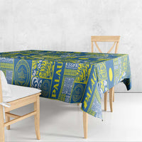 Palau Ungil Kurismas Tablecloth Pacific Patchwork Xmas Vibes - Polynesian Pride