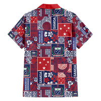 Red Samoa Manuia Le Kerisimasi Hawaiian Shirt Pacific Patchwork Xmas Vibes - Polynesian Pride