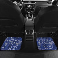 Blue Samoa Manuia Le Kerisimasi Car Mats Pacific Patchwork Xmas Vibes - Polynesian Pride