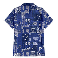 Blue Samoa Manuia Le Kerisimasi Family Matching Mermaid Dress and Hawaiian Shirt Pacific Patchwork Xmas Vibes - Polynesian Pride
