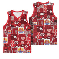 Tahiti Oaoa I Teie Noera Basketball Jersey Pacific Patchwork Xmas Vibes - Polynesian Pride