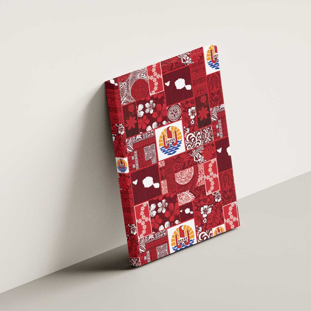 Tahiti Oaoa I Teie Noera Canvas Wall Art Pacific Patchwork Xmas Vibes - Polynesian Pride