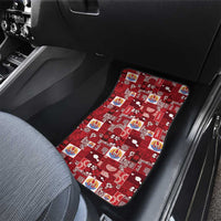 Tahiti Oaoa I Teie Noera Car Mats Pacific Patchwork Xmas Vibes - Polynesian Pride