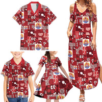 Tahiti Oaoa I Teie Noera Family Matching Summer Maxi Dress and Hawaiian Shirt Pacific Patchwork Xmas Vibes - Polynesian Pride