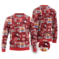 Tahiti Oaoa I Teie Noera Ugly Christmas Sweater Pacific Patchwork Xmas Vibes - Polynesian Pride