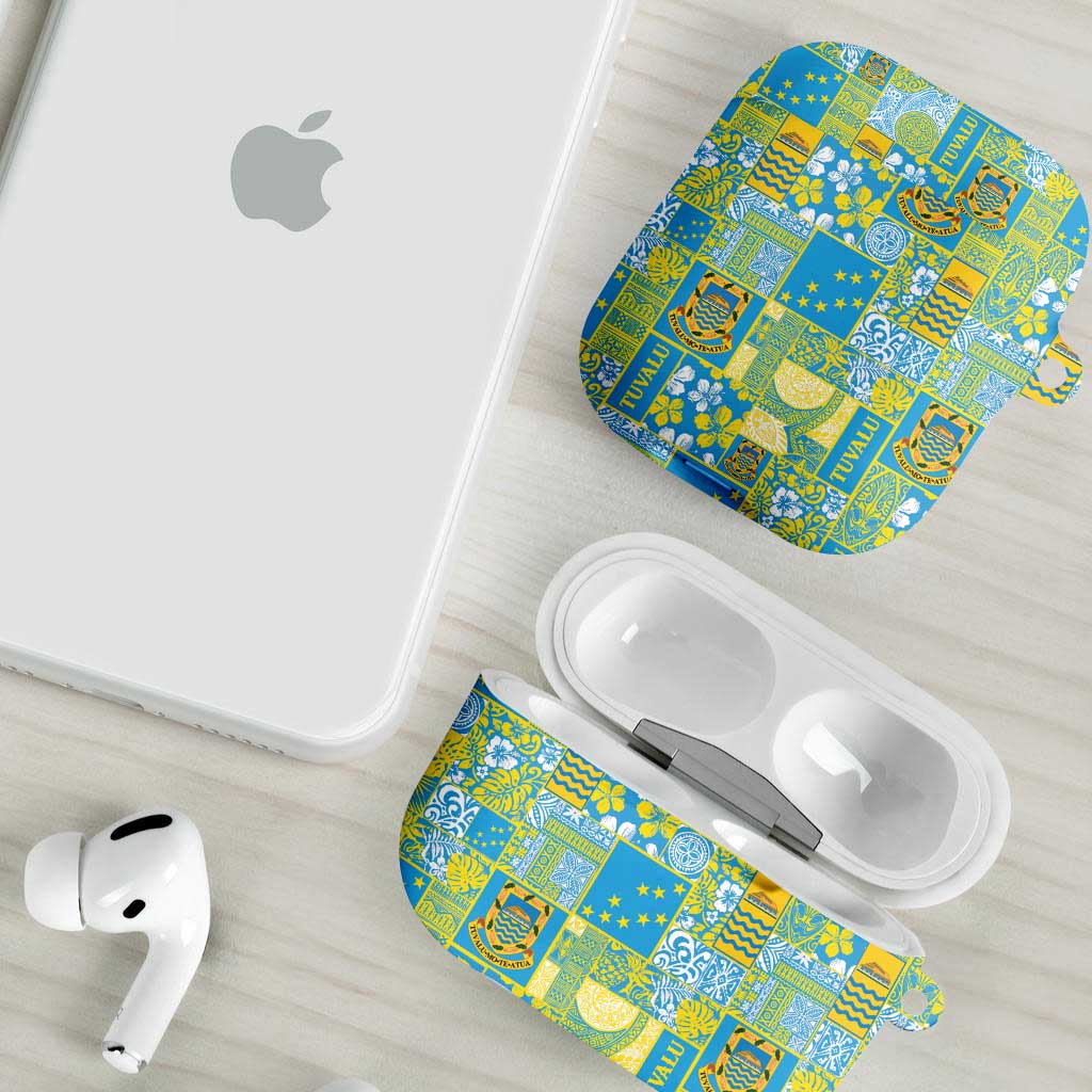 Tuvalu Manuia te Kilisimasi AirPods Case Pacific Patchwork Xmas Vibes - Polynesian Pride